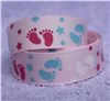 Order  Foot Print Ribbon - Powder Pink