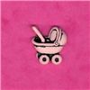 Order  Novelty Button - Pink Pram