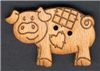 Order  Wood Button - Poppy Pig
