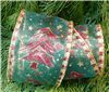 Order  Christmas Glitter Tree Ribbon - Green