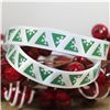 Order  Skinny Christmas Ribbon Triangle Snowflakes - Green