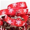 Order  Skinny Christmas Ribbon Snowflake - Red/White