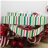 Order  Skinny Christmas Ribbon Thin Stripe - Red/Green