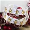 Order  Skinny Christmas Ribbon Gingerbread Men - White