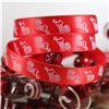 Order  Skinny Christmas Ribbon White Stockings - Red