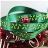 Order  Skinny Christmas Ribbon Holly - Green