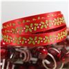 Order  Skinny Christmas Ribbon Holly - Red