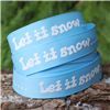 Order  Christmas Ribbon - Let it snow/Blue
