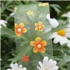 Order  Full Blooms Ribbon - Sheer Flowers/Lime