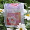 Order  Full Blooms Ribbon - Sheer Flower Blocks/Purple Pink