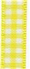 Order  10mm Gingham Ribbon - Lemon
