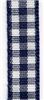 Order  10mm Gingham Ribbon - Navy