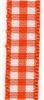 Order  10mm Gingham Ribbon - Orange