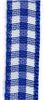 Order  10mm Gingham Ribbon - Royal