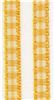 Order  5mm Gingham Ribbon - Gold