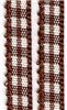 Order  5mm Gingham Ribbon - Brown