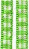Order  5mm Gingham Ribbon- Lime