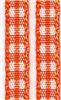 Order  5mm Gingham Ribbon - Orange