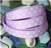 Order  Mini Heart Ribbon - Light Orchid/White