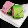 Order  Lots a Dots Ribbon - Pink/Lime Dots