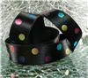 Order  15mm Metallic Polka Dot Ribbon - Rainbow