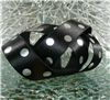 Order  15mm Metallic Polka Dot Ribbon- Silver