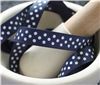 Order  Grosgrain Ribbon - Swiss Dot Navy/White