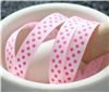 Order  Grosgrain Ribbon - Swiss Dot Pearl Pink/Hot Pink