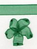 Order  10mm Sheer Ribbon Colour Emerald