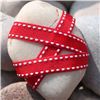 Order  Saddle Stitch Ribbon - Red/White