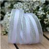 Order  Wedding Ribbon - Sheer Centre White
