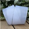 Order  Wedding Ribbon - Sheer Silver Edge White