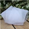 Order  Wedding Ribbon - Sheer Silver Tinsel Edge White