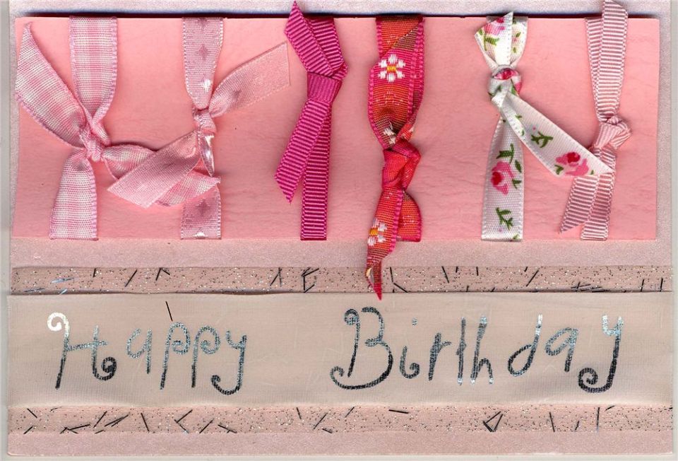 Happy Birthday Pink. Pink Happy Birthday Card