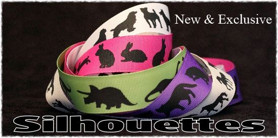 new silhouette animal ribbons