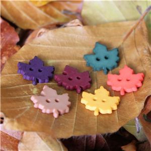 Autumn Leaves Button - Leaf