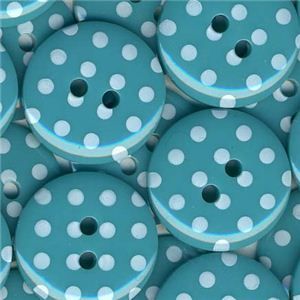 Spotty Button - Turquoise