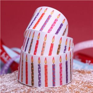 Click to enlarge Cake Ribbons - Candle Cake Ribbons - Candle