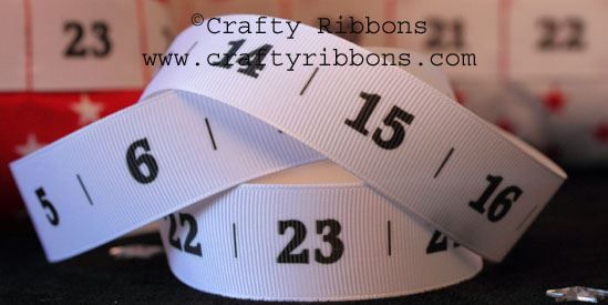 advent number ribbon
