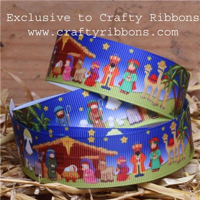 Nativity Ribbons - 25mm Nativity Story 