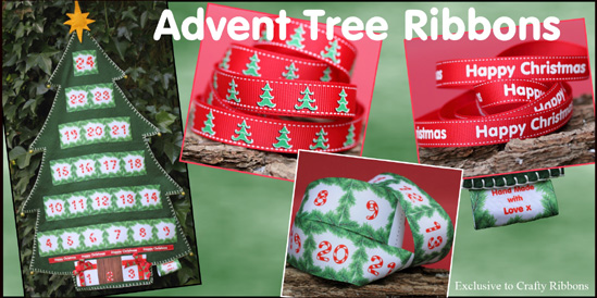 advent tree ribbons