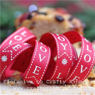 Christmas Charm Ribbon - Joy Love Peace