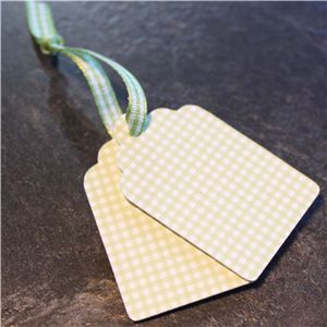 Mini Check Tags - Lime