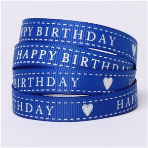 Happy Birthday Ribbon - Royal