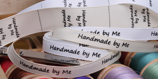 handmade ribbon labels