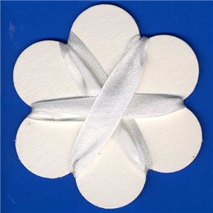 13mm Silk Ribbon - White