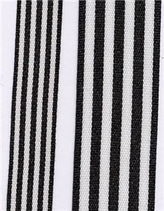 Fresh Stripe Ribbon - Black