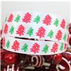 Order  Skinny Christmas Ribbon Dotty Trees - Red