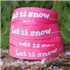 Order  Christmas Ribbon - Let it snow/Pink