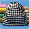 Order  15mm Gingham Ribbon - Black